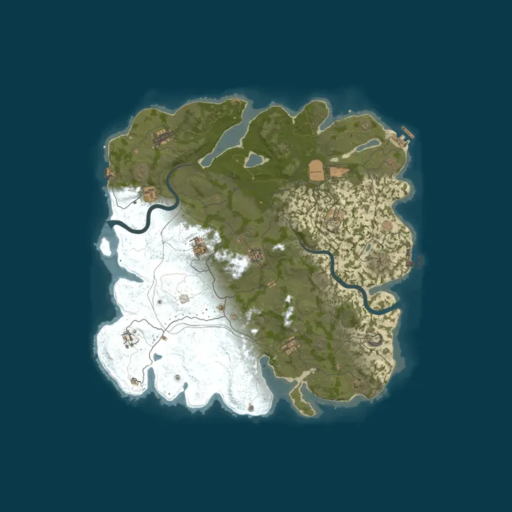 Map of WARBANDITS.GG EU 3X |Solo/Duo/Trio/Quad|LootX3| JUST WIPED