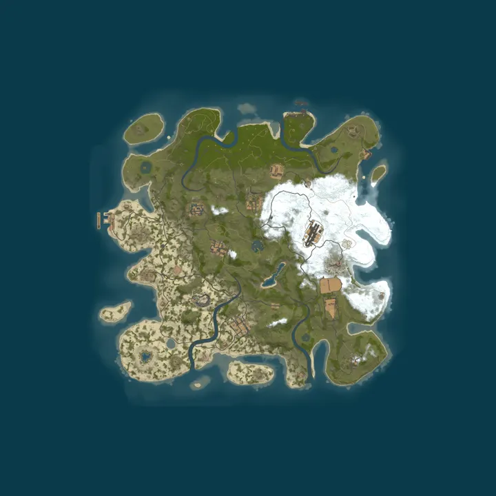 Map of [RU] RUSTDEAD #1 Furry Rust server | Фурри в Раст