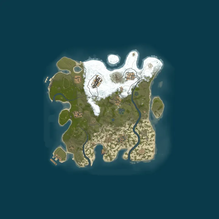 Map of RUSTZIN / Servidor para INICIANTES / SOLO & DUO
