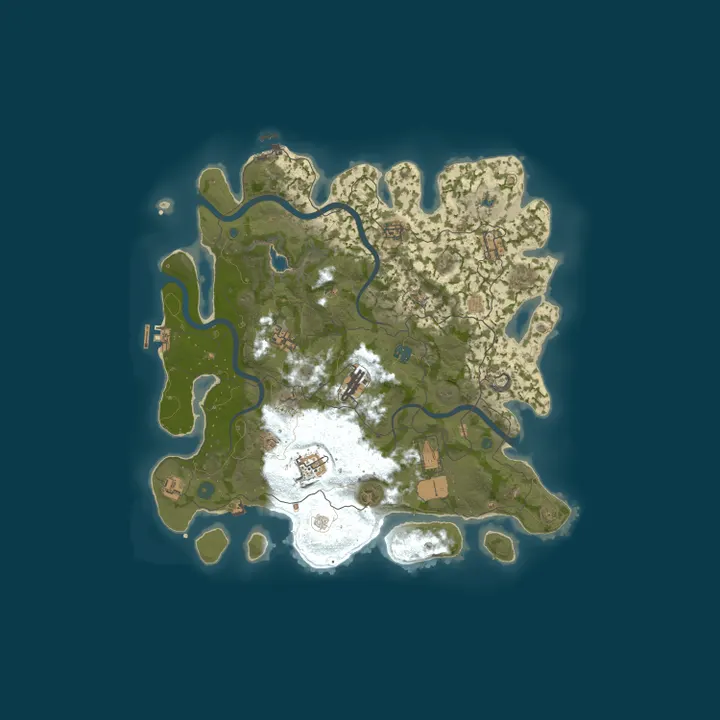 Map of [ES] Isla de Calvos 5x | Kits | TP | Shop | Clans | Backpacks