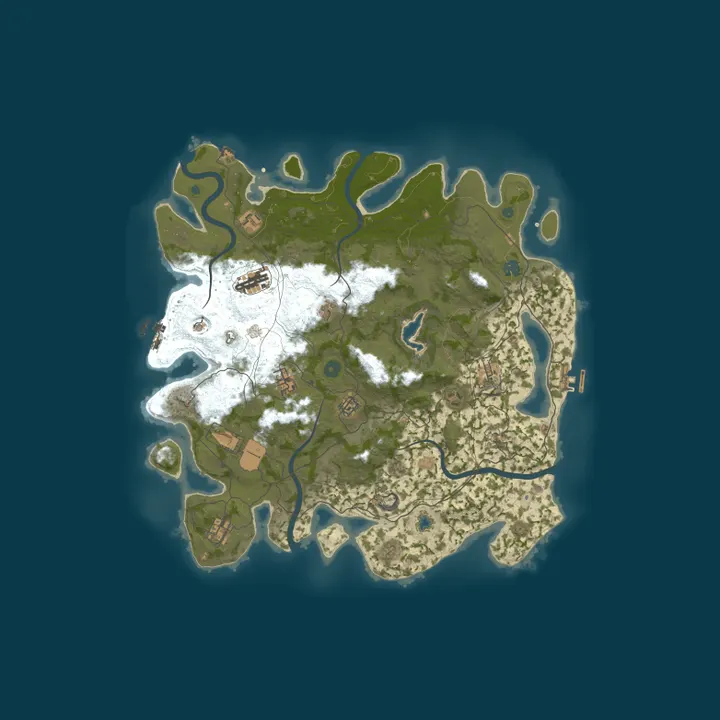 Map of [PvE]RUST.MOSCOW|02.10[Event|Raid|Zombies|Skills|TP|Kits]