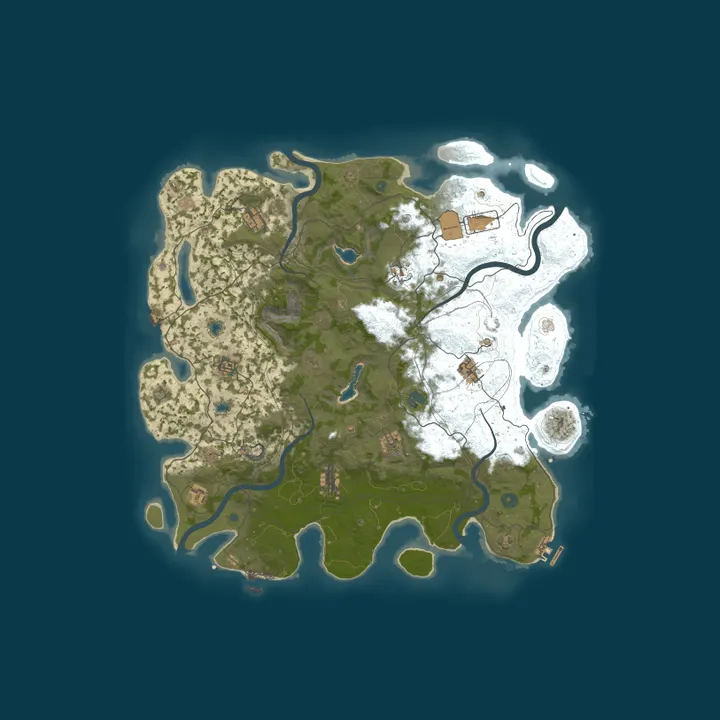 Map of GreenRUST NO LIMIT|X10|KITS|TP|LAST WIPE 08.10