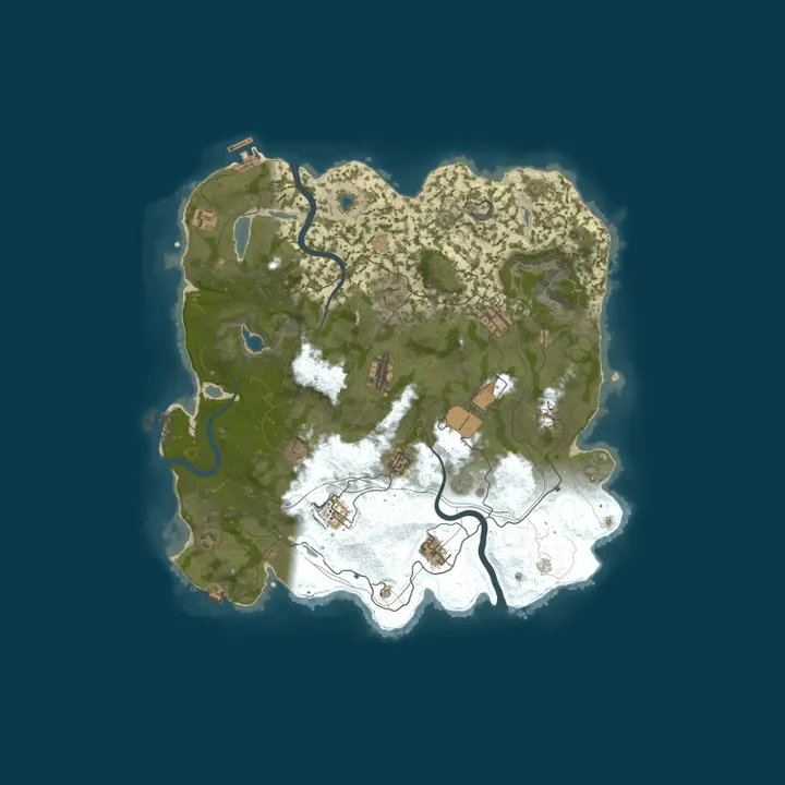 Map of Era Rust - Vanilla | НОВИЧКИ | РУССКИЙ 22.10