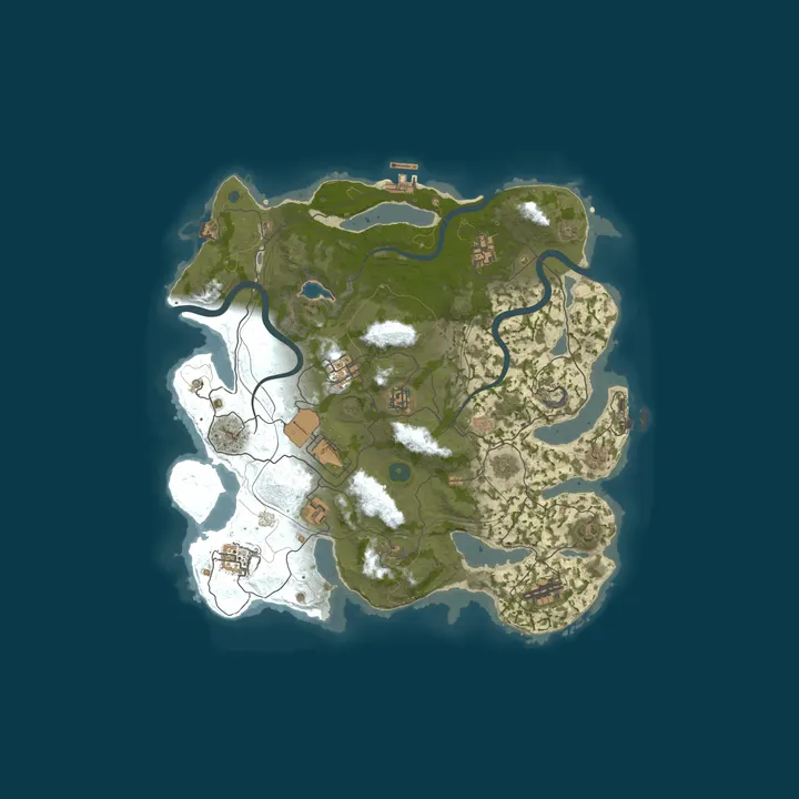 Map of [EU] WizzRust 2x Solo/Duo/Trio | Monthly | No BP Wipes | Wiped 