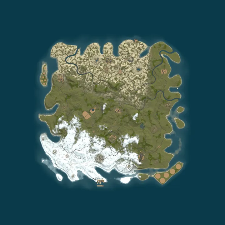 Map of Fear the Brad x50 gather 10x loot - custom heli/brad + legendar