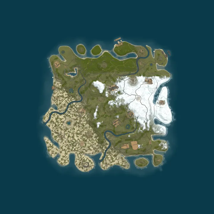 Map of Crazy Rust 2x Vanilla+ | Solo/Duo/Trio | Noob Friendly