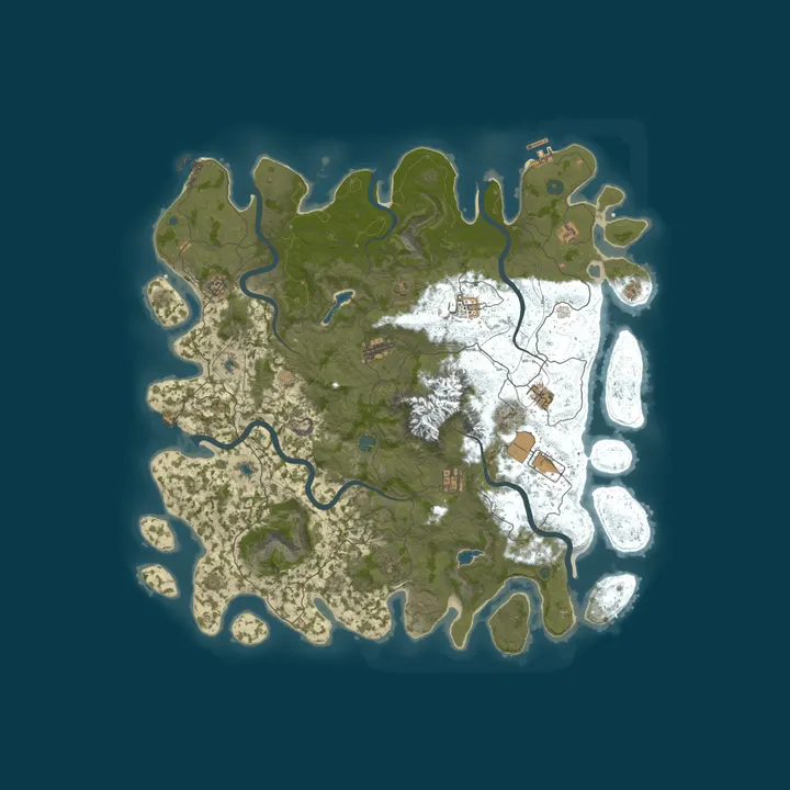 Map of 【祖国安康】PVE/原倍/萌新/突袭/技能/死亡不掉