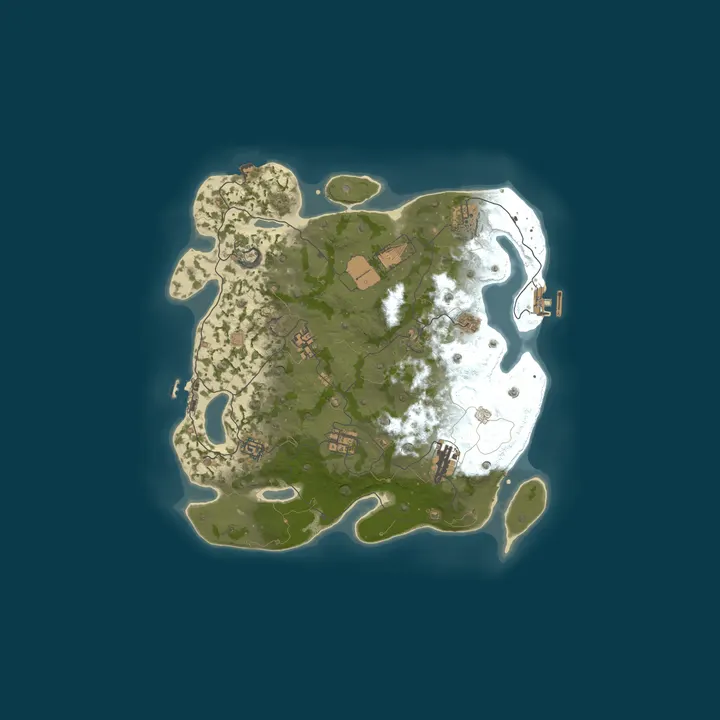 Map of Bestrust Solo/Duo/Trio 2x #4 - Weekly | NEXT WIPE in 22 hours 1
