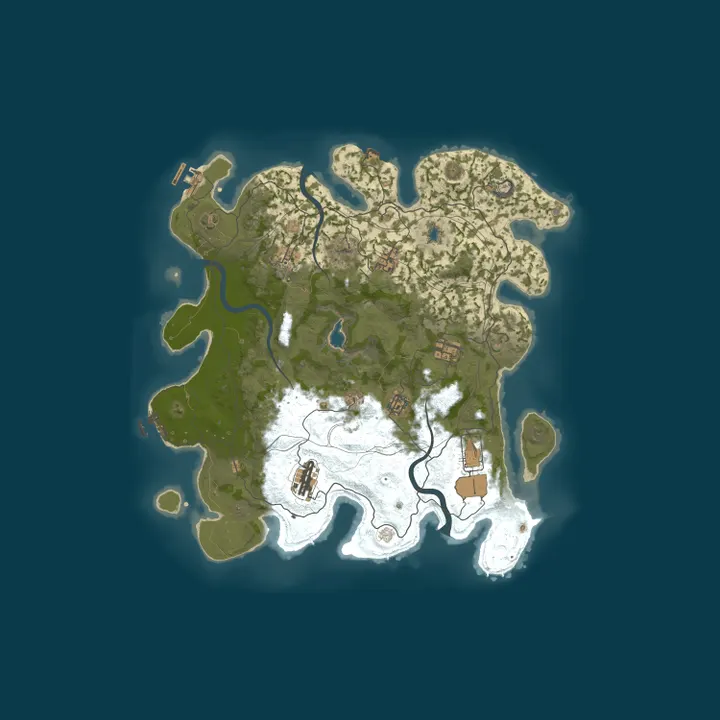 Map of [US] Ember Rust 2x Monthly | SOLO ONLY | No BP Wipes
