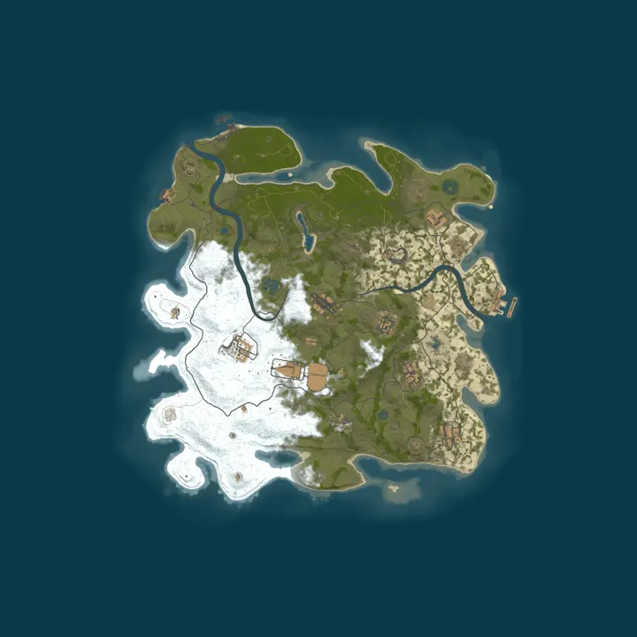 Map of №[1] D2S Overrun-Z PvE 1000 Zombies Raidable Bases Events