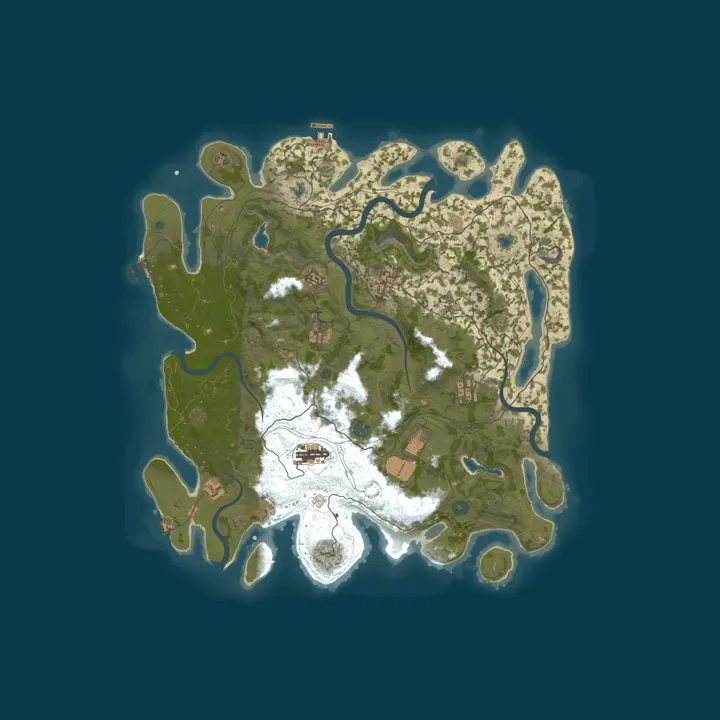 Map of [EU] Rustykings.com 2x | Kits | Shop | Beginner Friendly