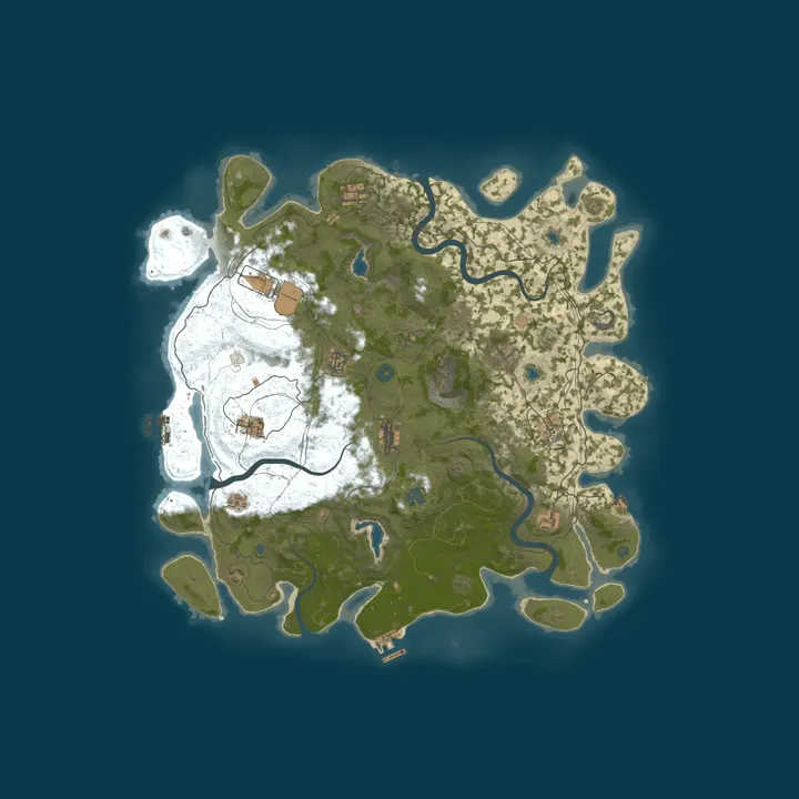 Map of Rust Hub | Solo - Duo | Monthly | UK