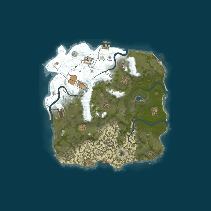Map of RustForNoobs.com | 5x | Solo Duo Trio |x5 US | No BPs | Kits