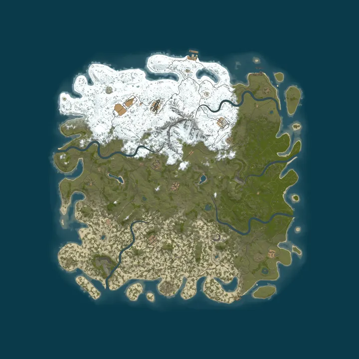 Map of Rust Server