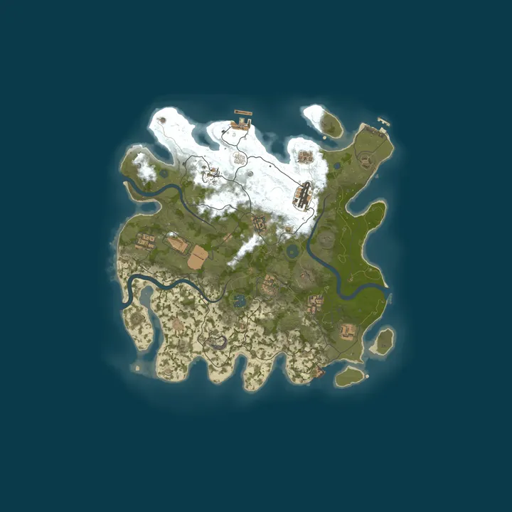 Map of Rust Server