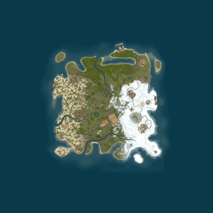 Map of #1 DARKNESS X1000000 | BATTLEFIELD | PVP | KITS | TP | WP08.10