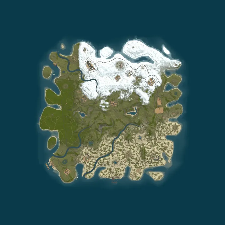 Map of Pine Hosting - Rust Server