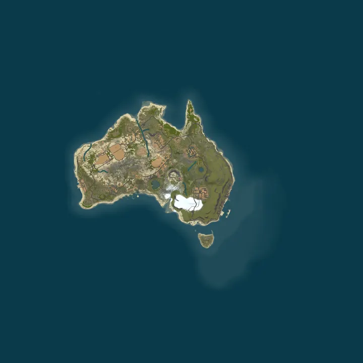 Map of THE AUSTRALIA & N/Z