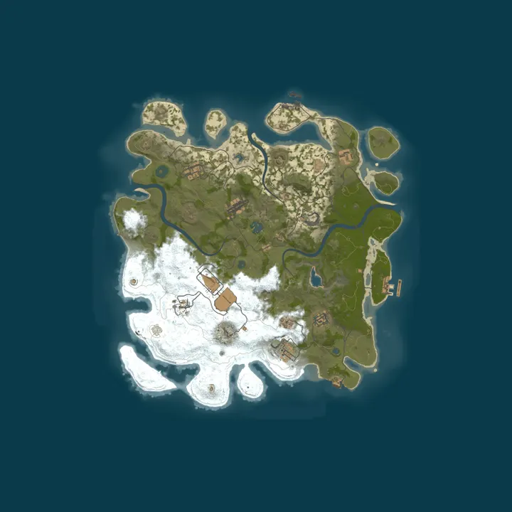 Map of [ BR/LATAM ] WarDogs Rust | PVE | Rate Própria