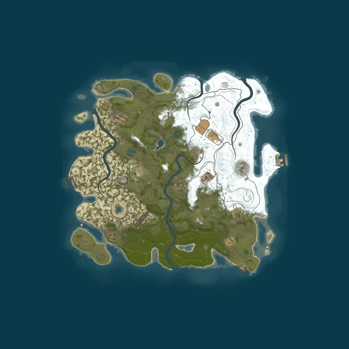 Map of 1Rust | Wipe 13.10 | Classic | No P2W | F7 Reports