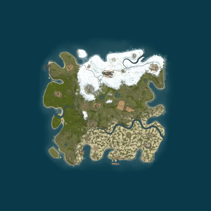 Map of DARK RUST | X2 | SOLO/DUO/TRIO/QUAD |