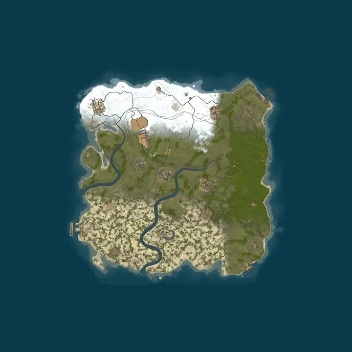 Map of ◤◥◤ORAX.LAND◥◤◥  X50/X100 (MAX5|NoBP|Loot+|mymini)