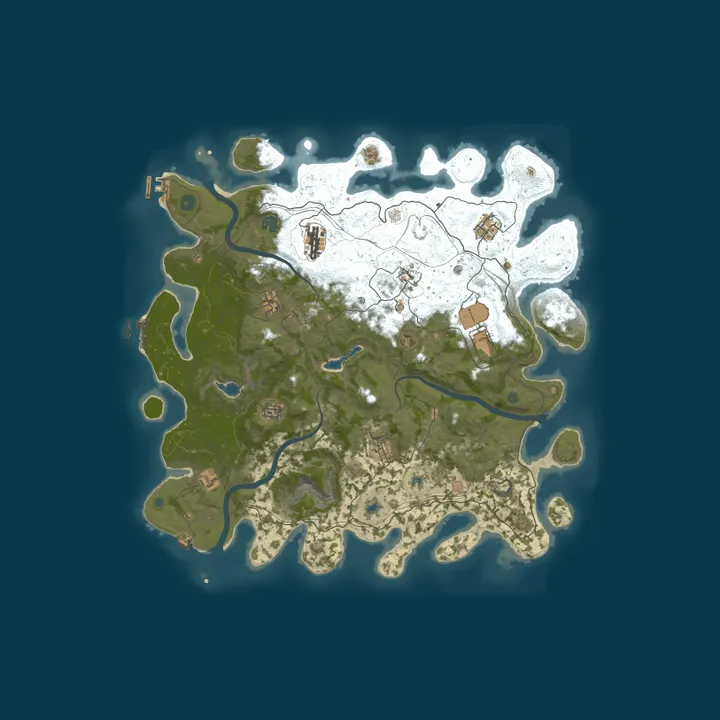 Map of [US] RedWood | 5x Resource 2x Loot | Every 3 Days | 6 MAX