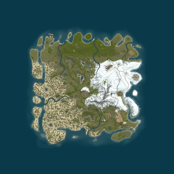 Map of 0.5x Hardcore Permadeath No Crafting