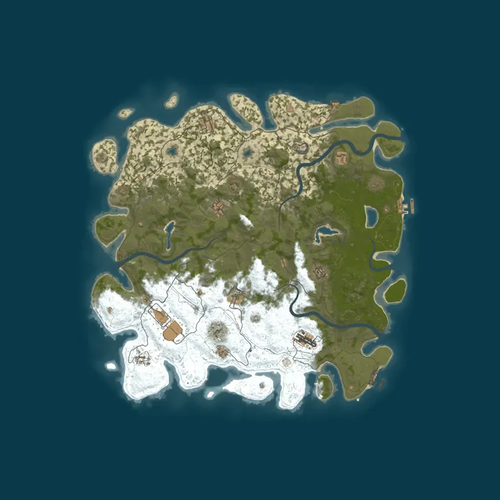 Map of Pine Hosting - Rust Server