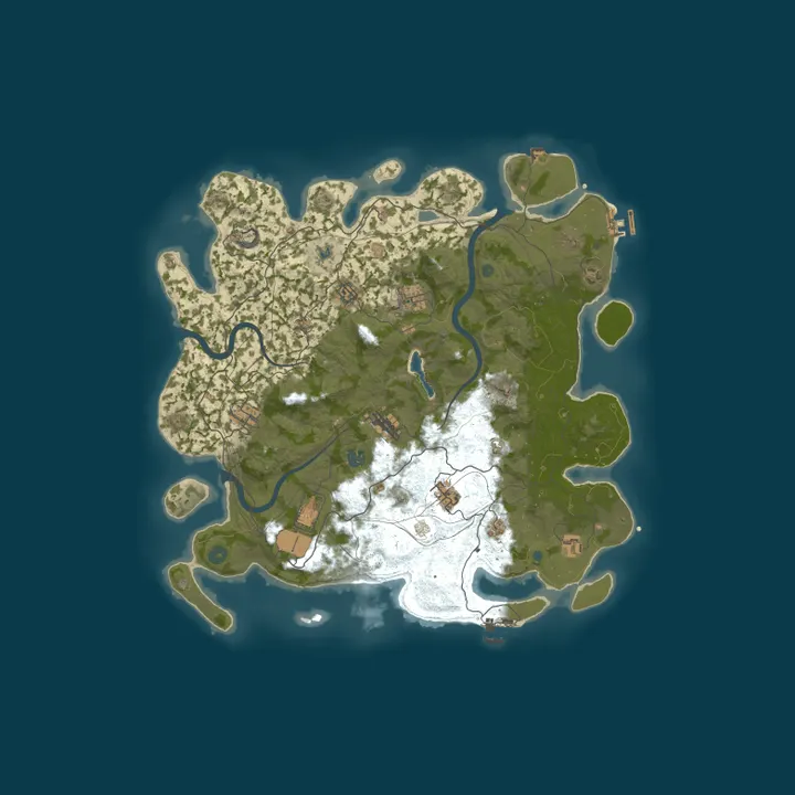 Map of Hazard's Island | Monthly PVE