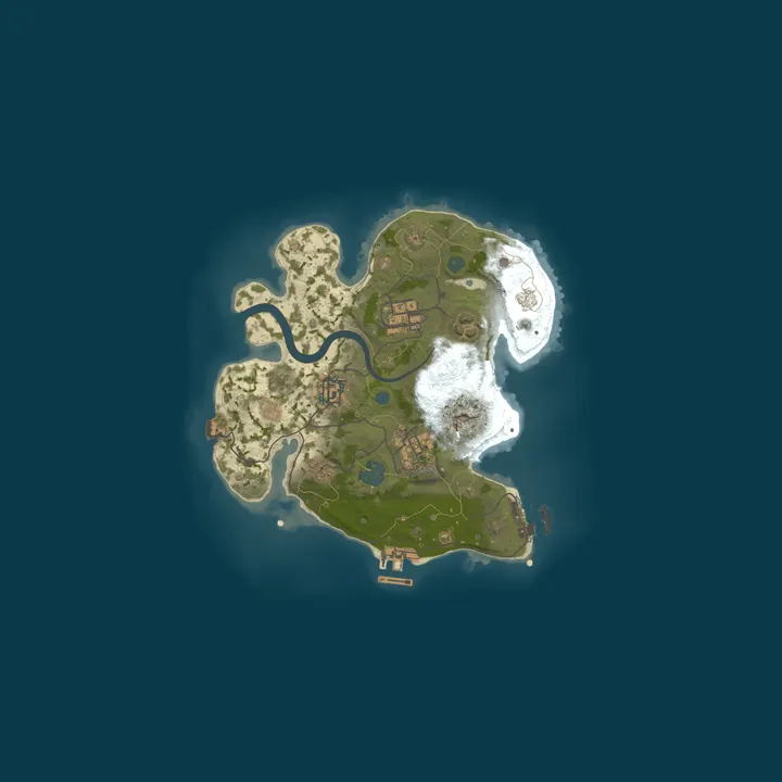 Map of A Shockbyte Rust Server