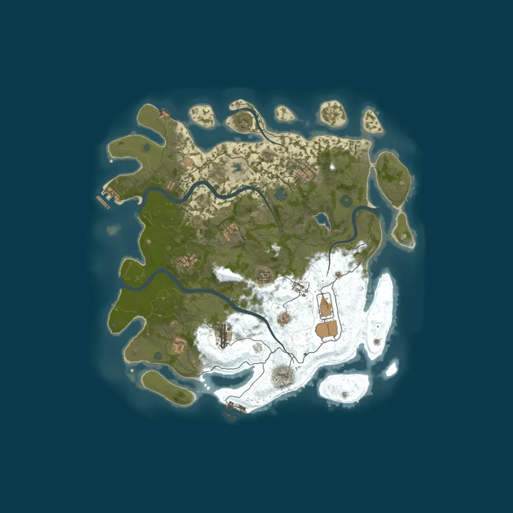 Map of SILENT DAYS | 2.5x - 3x | Roaming NPCs | More Loot | AIR Field 