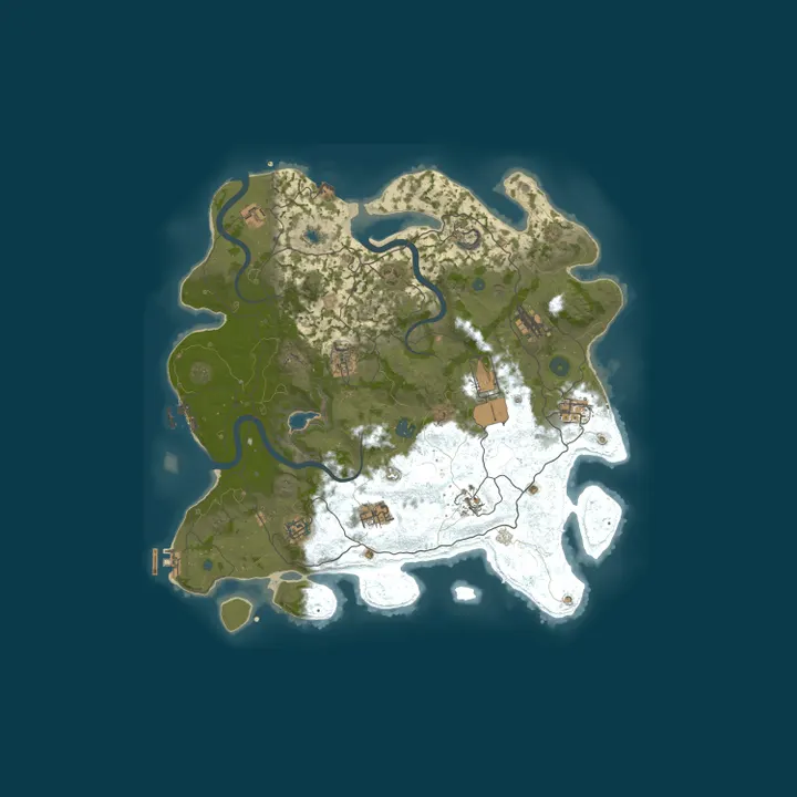 Map of [ESP/EU] RUST ESPAÑA | VANILLA+ PVP | DRONES | NODOS 10M | NPC