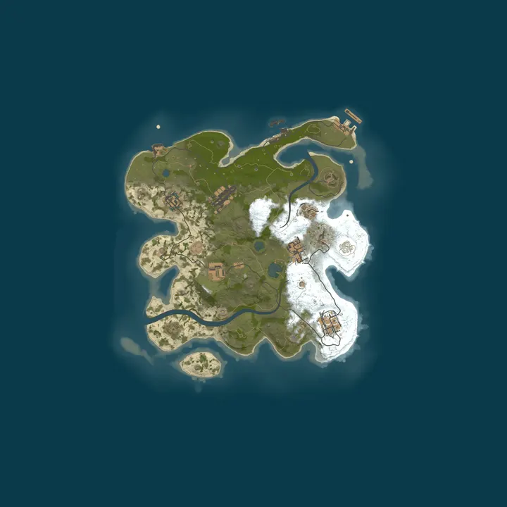 Map of Уютный двор | Vanilla