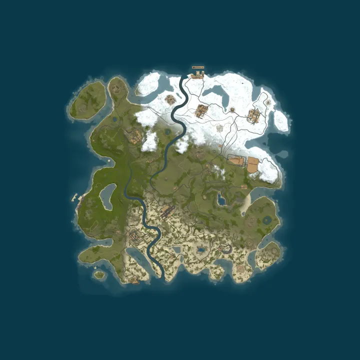 Map of A Shockbyte Rust Server