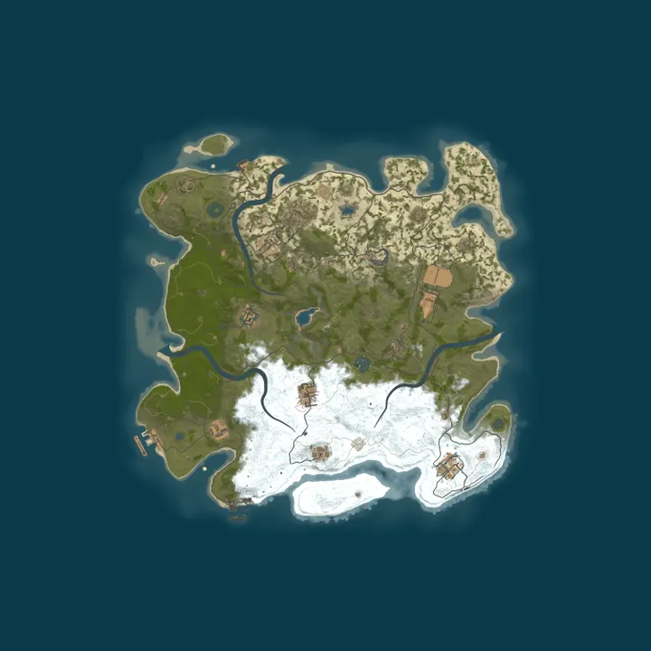 Map of WASTELAND REBORN | VANILLA | MONTHLY WIPES
