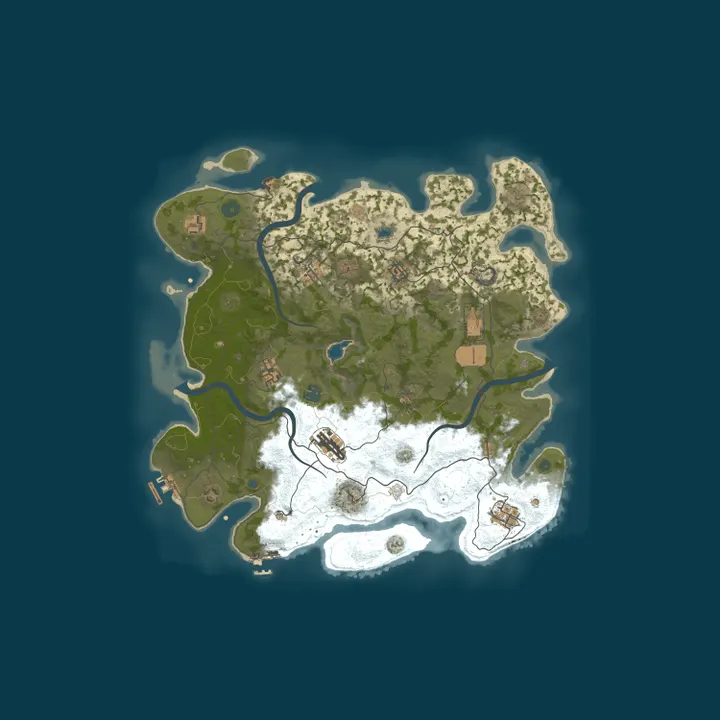 Map of VeryGames.com Rust Server Test