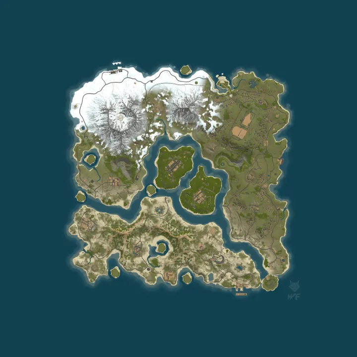 Map of Afterlife PVE 1to5x Events-Raids-Halloween