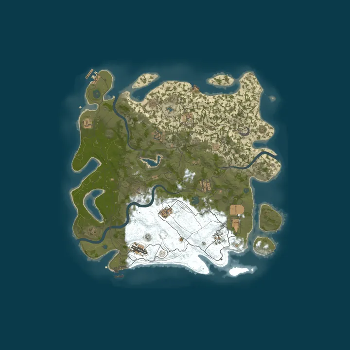 Map of Draconis Rust - 1.5x Biweekly | EU | Noob Friendly | BP wipe