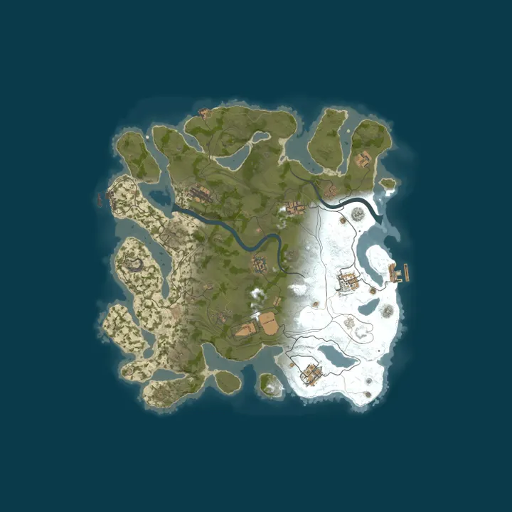 Map of HollowServers.co 3x Solo/Duo/Trio |LootX3|JUST FULLWIPED