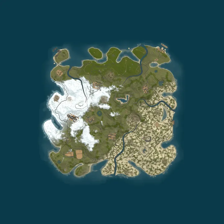 Map of Rustic Gun Runners