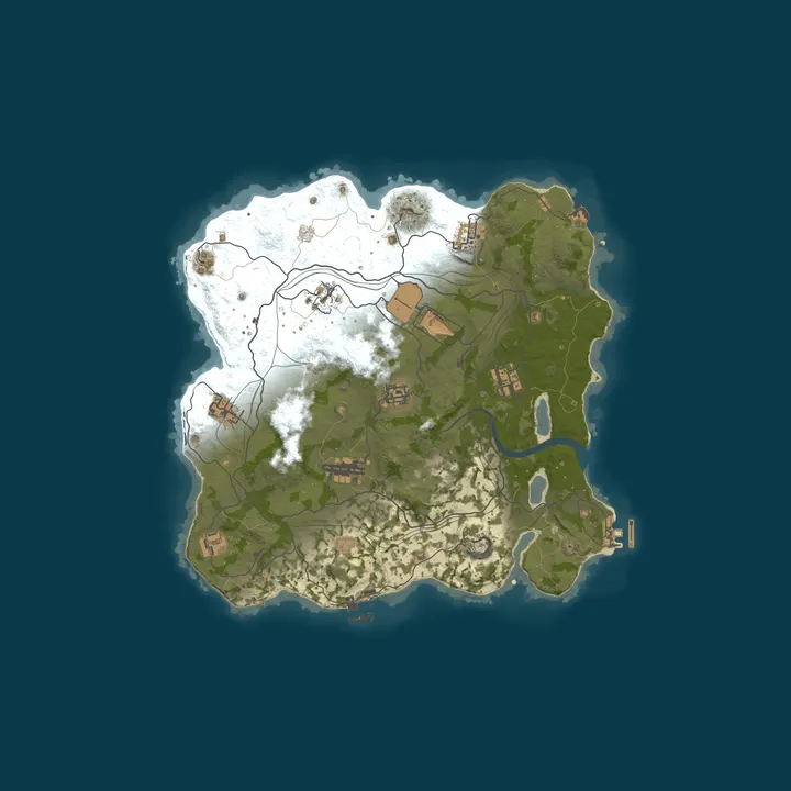 Map of WARBANDITS.GG 5X |Solo/Duo/Trio|Loot+|TP|Kits|x5 JUST WIPED