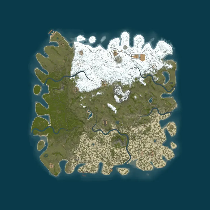 Map of Toms 2x Rust Server