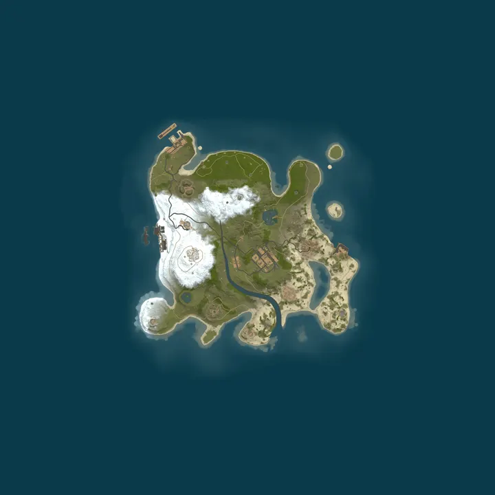 Map of Moon Oasis Rust