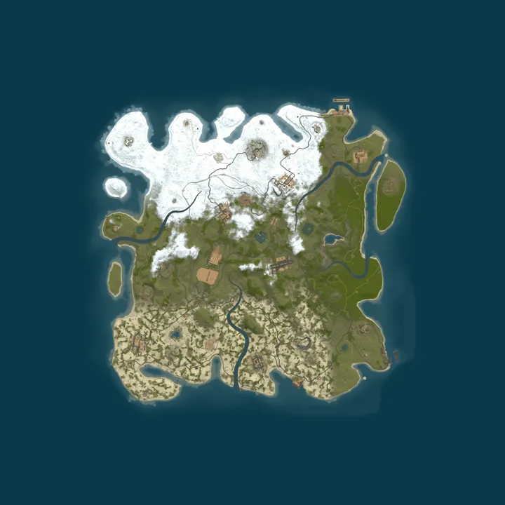 Map of Rusty Fish and Chips | 50% Upkeep | No BP Wipe | Raid Window |