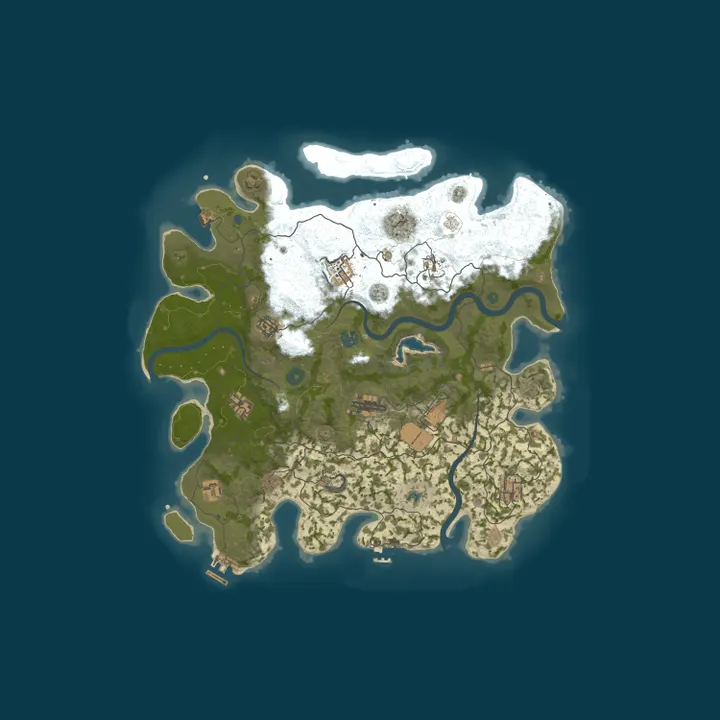 Map of gold faces server