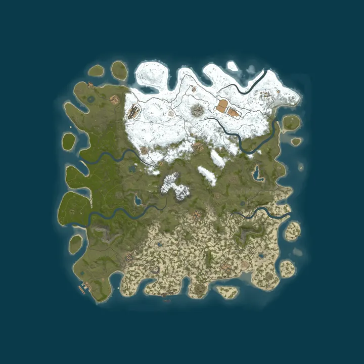 Map of Rust Server - Pinehosting.com