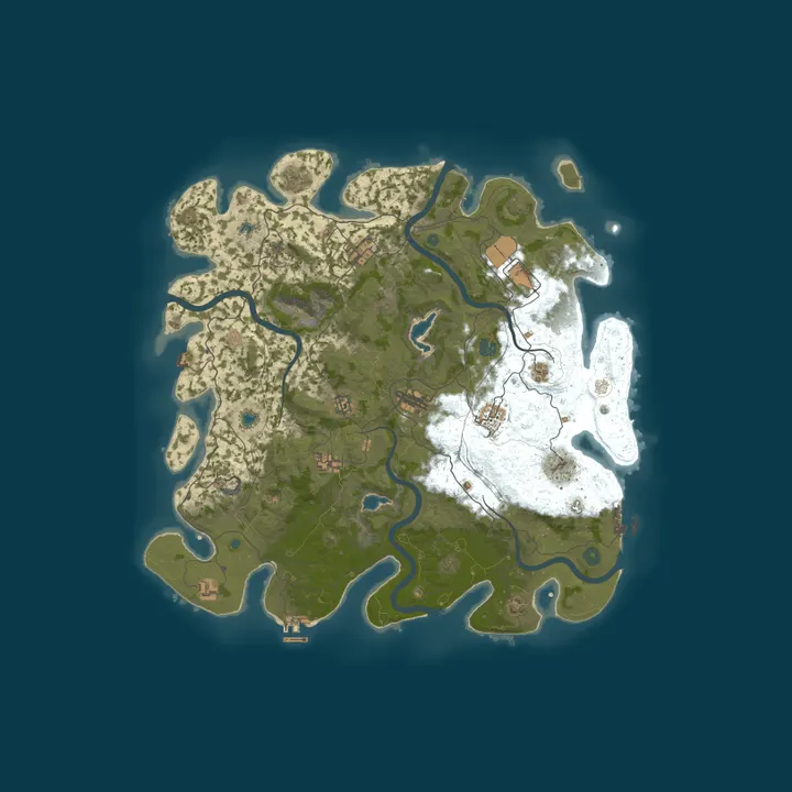 Map of BNW Dystopia PVE|RaidableBases|Zombies|Events|Skills|Jetpack