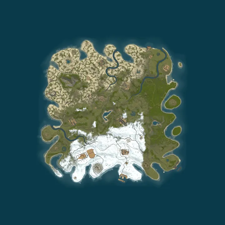 Map of Pine Hosting - Rust Server