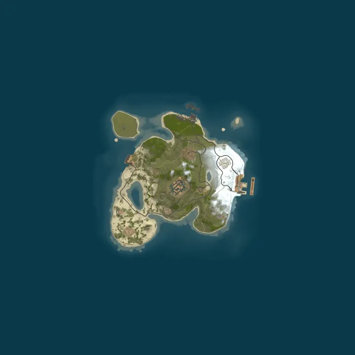 Map of Merens 3X Small Map